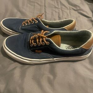 Men’s Vans Off The Wall blue canvas shoes size 11